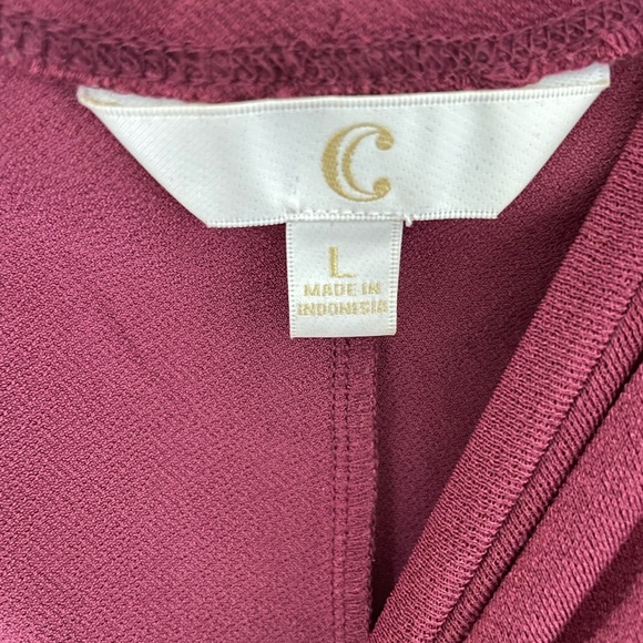 Burgundy Babydoll Dress - Picture 3 of 3